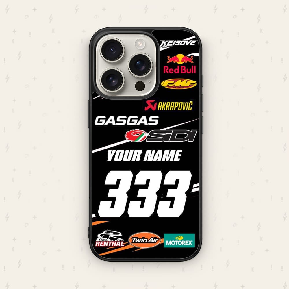 Персонализиран GASGAS калъф № 56 — мото дизайн за персонализиран кейс