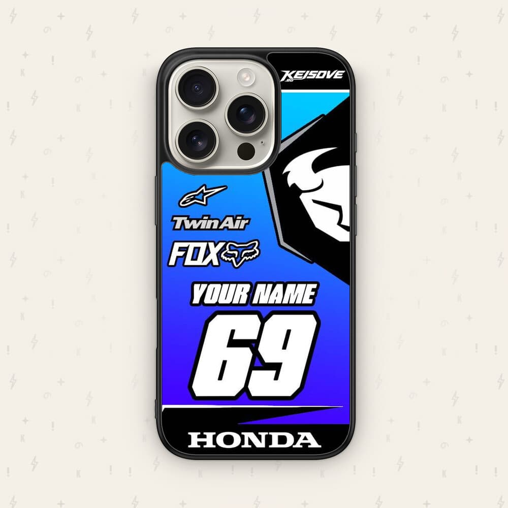Персонализиран HONDA калъф № 68 — мото дизайн за персонализиран кейс