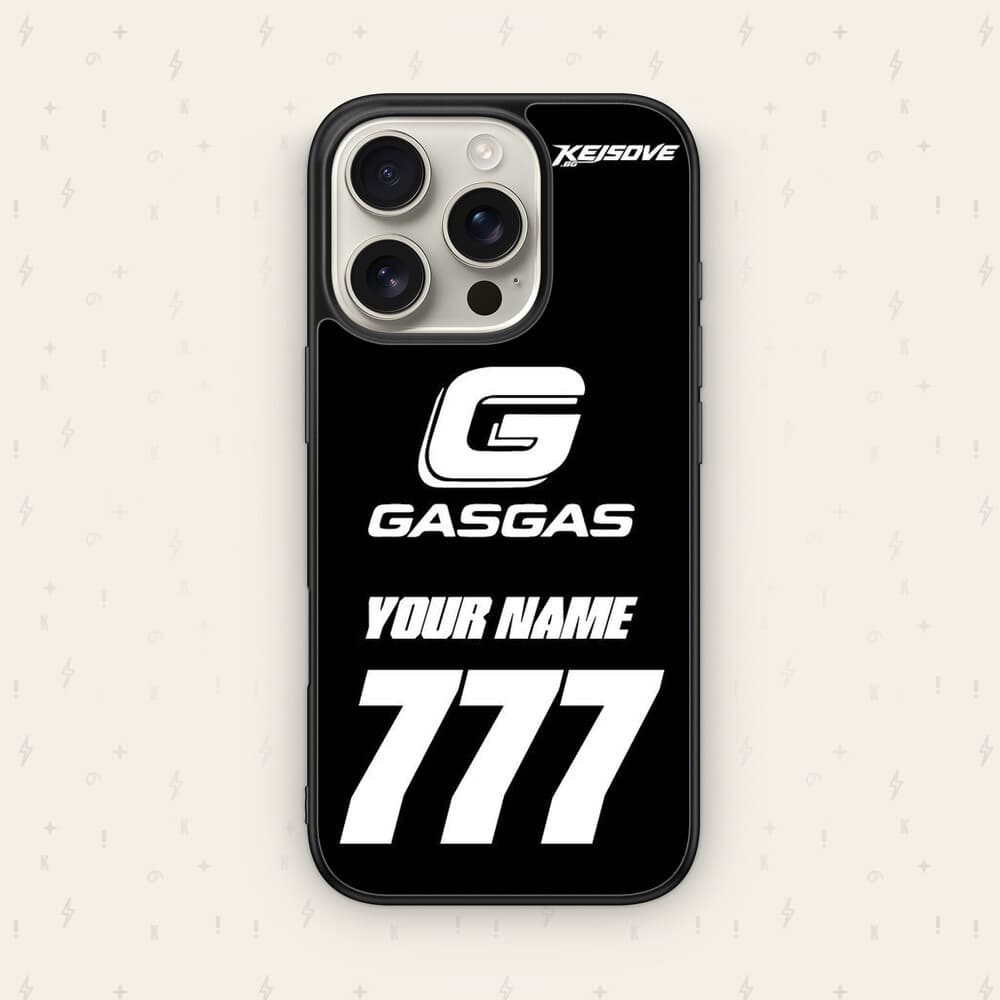 Персонализиран GASGAS калъф № 63 — мото дизайн за кейс