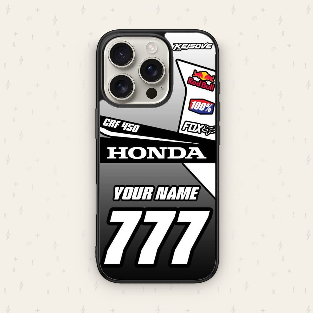 Персонализиран HONDA калъф № 16 — мото дизайн за кейс