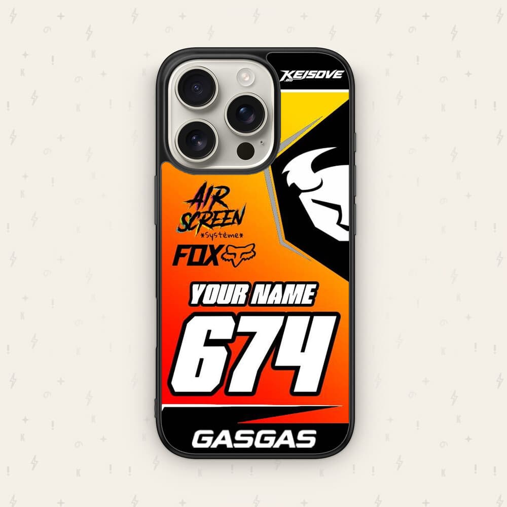 Персонализиран GASGAS калъф № 36 — мото дизайн за кейс