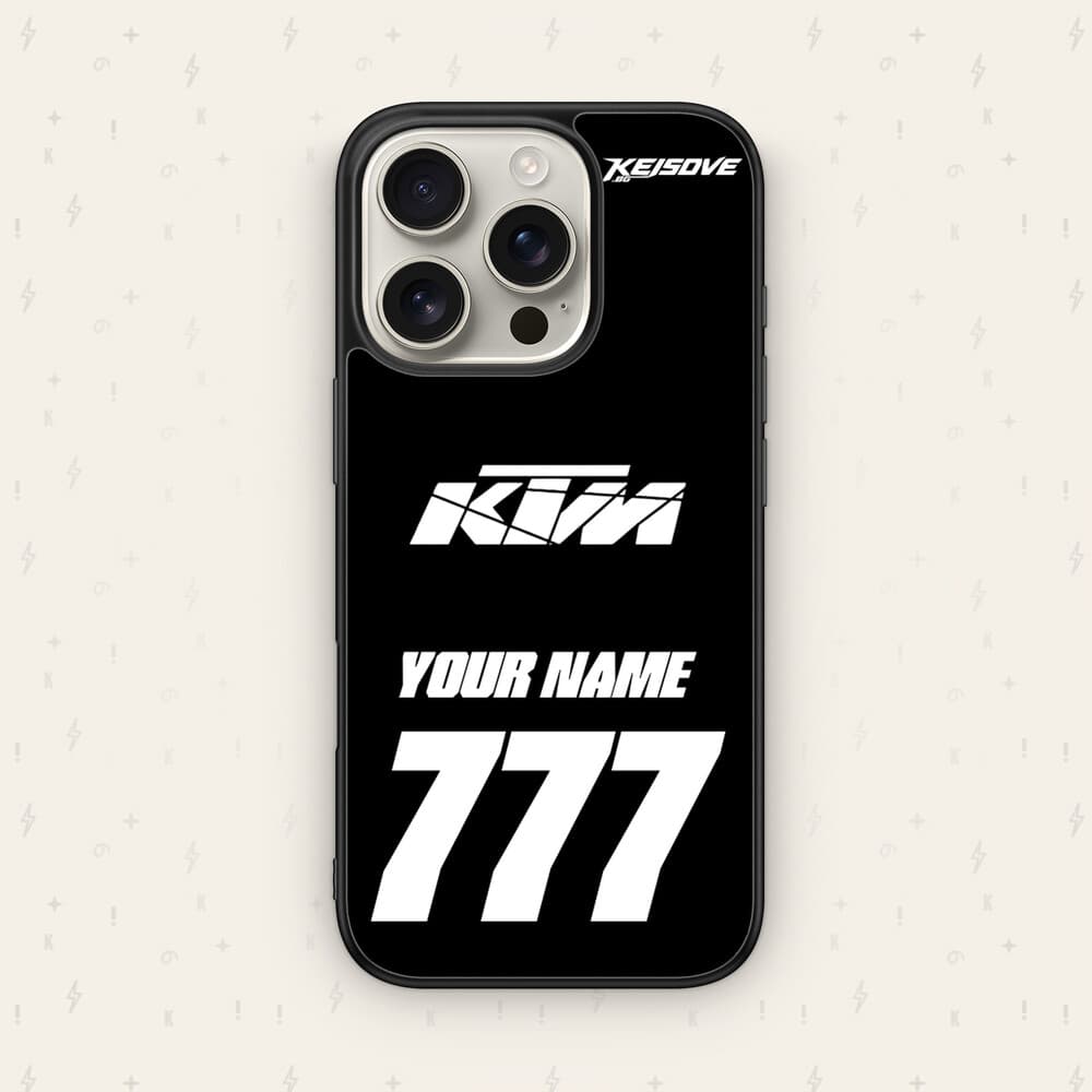 Персонализиран KTM калъф № 101 — мото дизайн за кейс