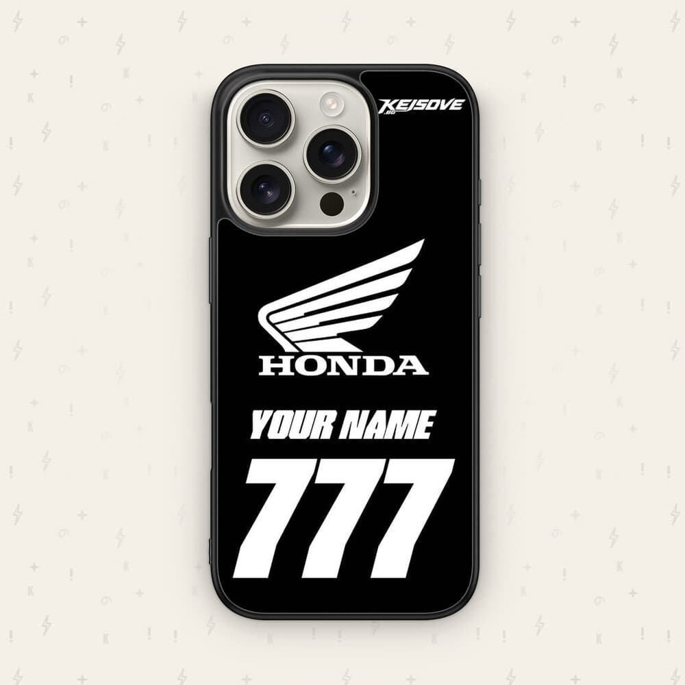 Персонализиран HONDA калъф № 81 — мото дизайн за кейс